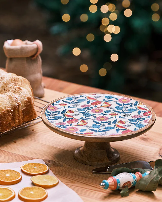 Image for Country Wooden Cake Stand
